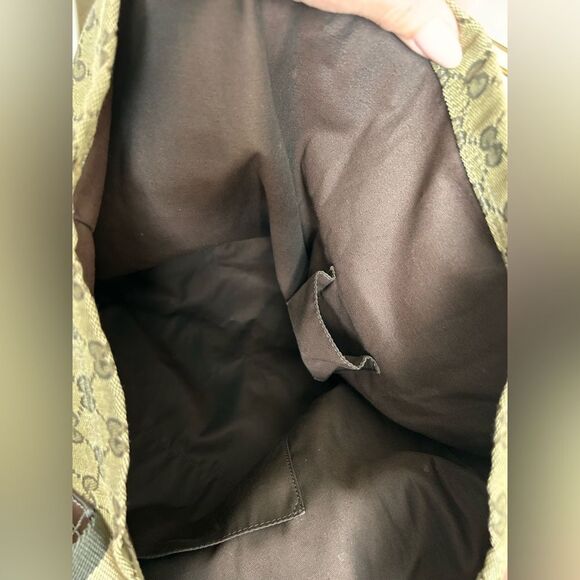 Gucci GG Canvas Web Tote EUC - Picture 10 of 13